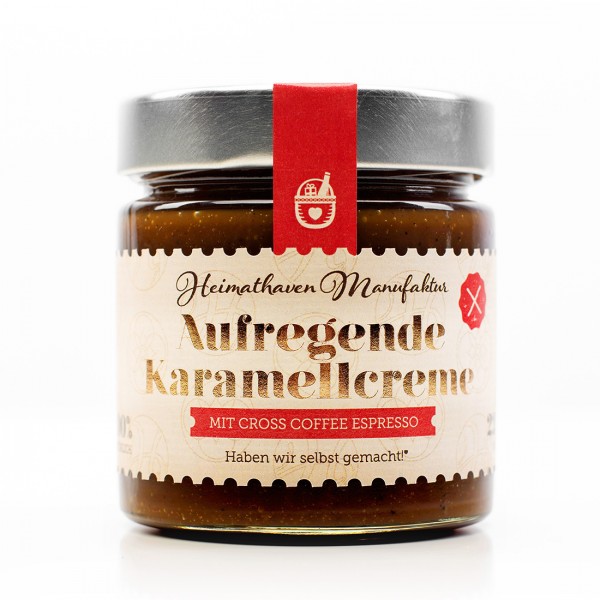 Aufregende Karamellcreme mit Cross Coffee Espresso / 225g