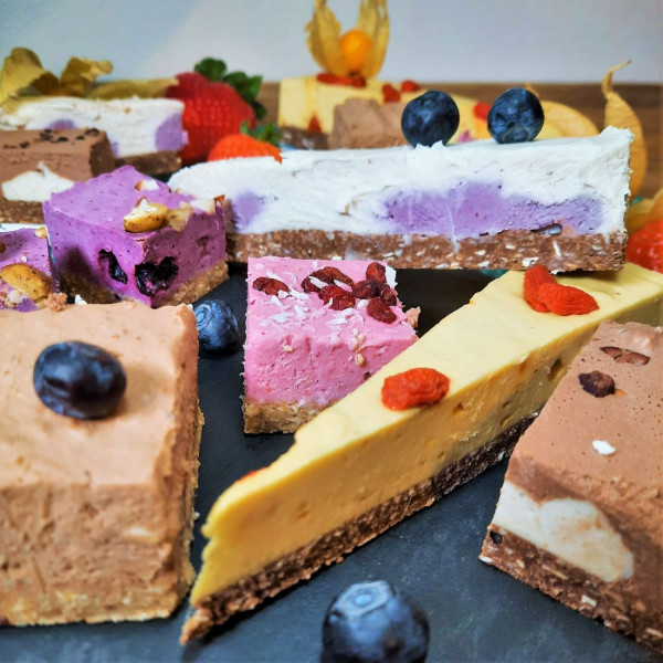 Cheesecake-Set mit 6 Sorten, 300g| Vegan, zuckerfrei & Rohkost