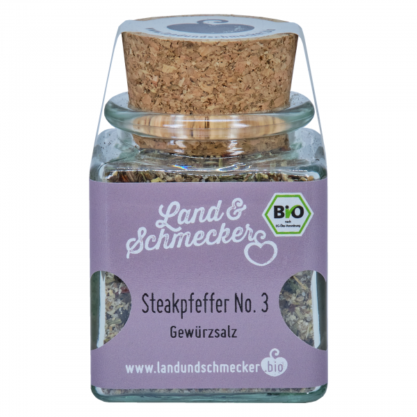 Bio Steakpfeffer No. 3 Gewürzsalz