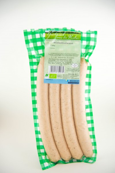 Bio Winterbratwurst fein