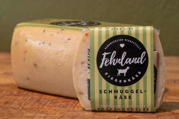 Rohmilch Ziegenschnittkäse, Schmuggelkäse, Bockshornklee